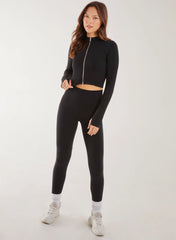 Active Rib Double Zip Top