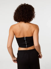 Bustier Jersey Zip Back