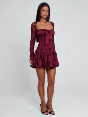 LEVIANA MINI DRESS RED