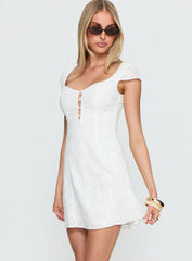 Eloisette Anglaise Mini Dress White