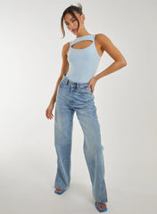 Slinky Sleeveless Letterbox Bodysuit