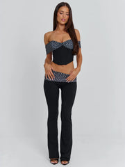 EMIL PANT BLACK POLKA DOT