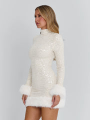 OMEYA MINI DRESS WHITE