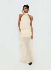 Faythe High Neck Maxi Dress Butter