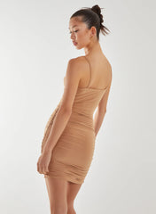 Cupped Corset Slinky Dress