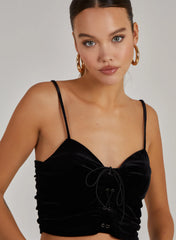 Lace Up Corset Crop Top