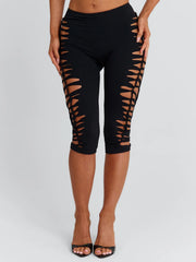 ZHERA CAPRI PANTS BLACK
