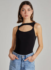 Slinky Sleeveless Letterbox Bodysuit