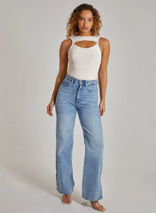 Slinky Sleeveless Letterbox Bodysuit