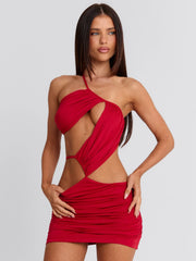 CELINE MINI DRESS RED