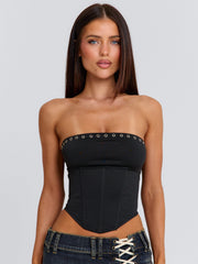 TUTAI CORSET TOP BLACK