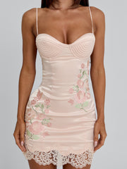 Rosava Mini Dress Pink