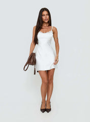Serabelle Lace Mini Dress White