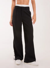 Boxer Style Popper Trousers