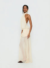 Faythe High Neck Maxi Dress Butter