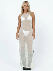 Performer Knit Maxi Dress Cream