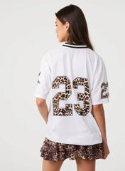 Leopard Detail Sports Jersey