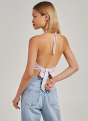Daisy Print Halterneck Top