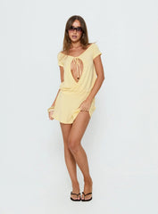 Papino Mini Dress Lemon