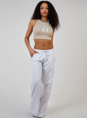 Sports Stripe Varsity Super Crop