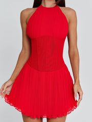 CALLA MINI DRESS RED