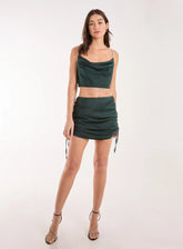 Diamante Tie Waist Skirt