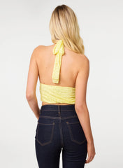 Lace Halter Neck Top