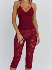 CENDRE PLAYSUIT BURGUNDY