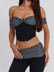 EMIL TOP BLACK POLKA DOT