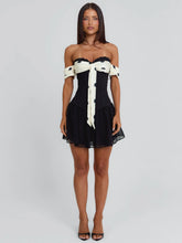 PRESLEY MINI DRESS BLACK POLKA DOT