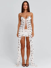 ASHLYNE TOP CREAM POLKA DOT