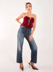 Keyhole Butterfly Bandeau Top