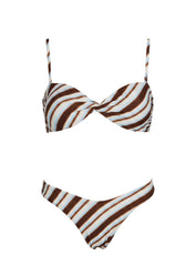 Amplitude Bikini Top Blue Multi Stripe