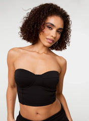 Bustier Jersey Zip Back