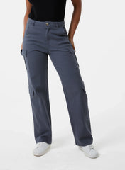 Straight Leg Multi Pockets Cargo Trousers