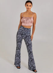 Satin Ruched Cami Top