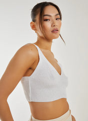 Fine Knit Bralette Vest