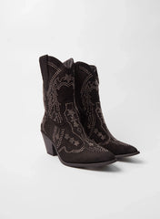 Studded Mid Length Cowboy Boots