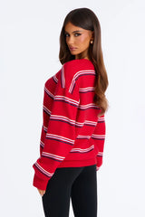 Mariah Long Sleeve Striped Pullover Sweater