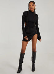 Slinky Cut Out Flare Sleeve Bodysuit
