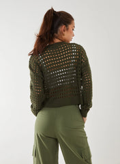 Crochet Knitted Sweater