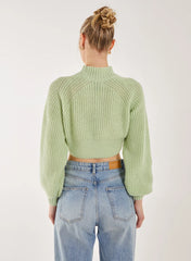 High Neck Knitted Jumper
