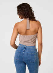 Knot Front Halter Top