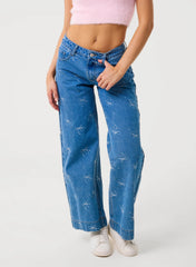 Ribbon Bow Jeans