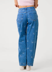 Ribbon Bow Jeans