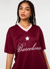 Barcelona Football Sports Jersey Top