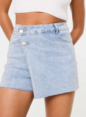 Diamante Denim Skort