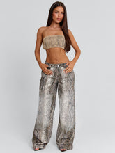 ZERIAH PANTS SNAKE PRINT