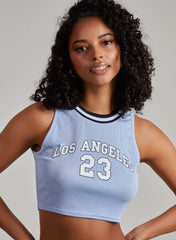 Sports Stripe Varsity Super Crop Top
