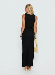 Cymone Cut Out Maxi Dress Black